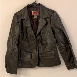 Faux Leather Coat